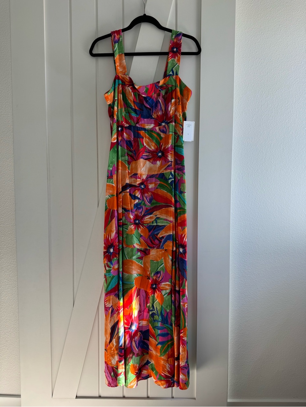 NWT vibrant multicolor tropical floral maxi dress by 1.STATE